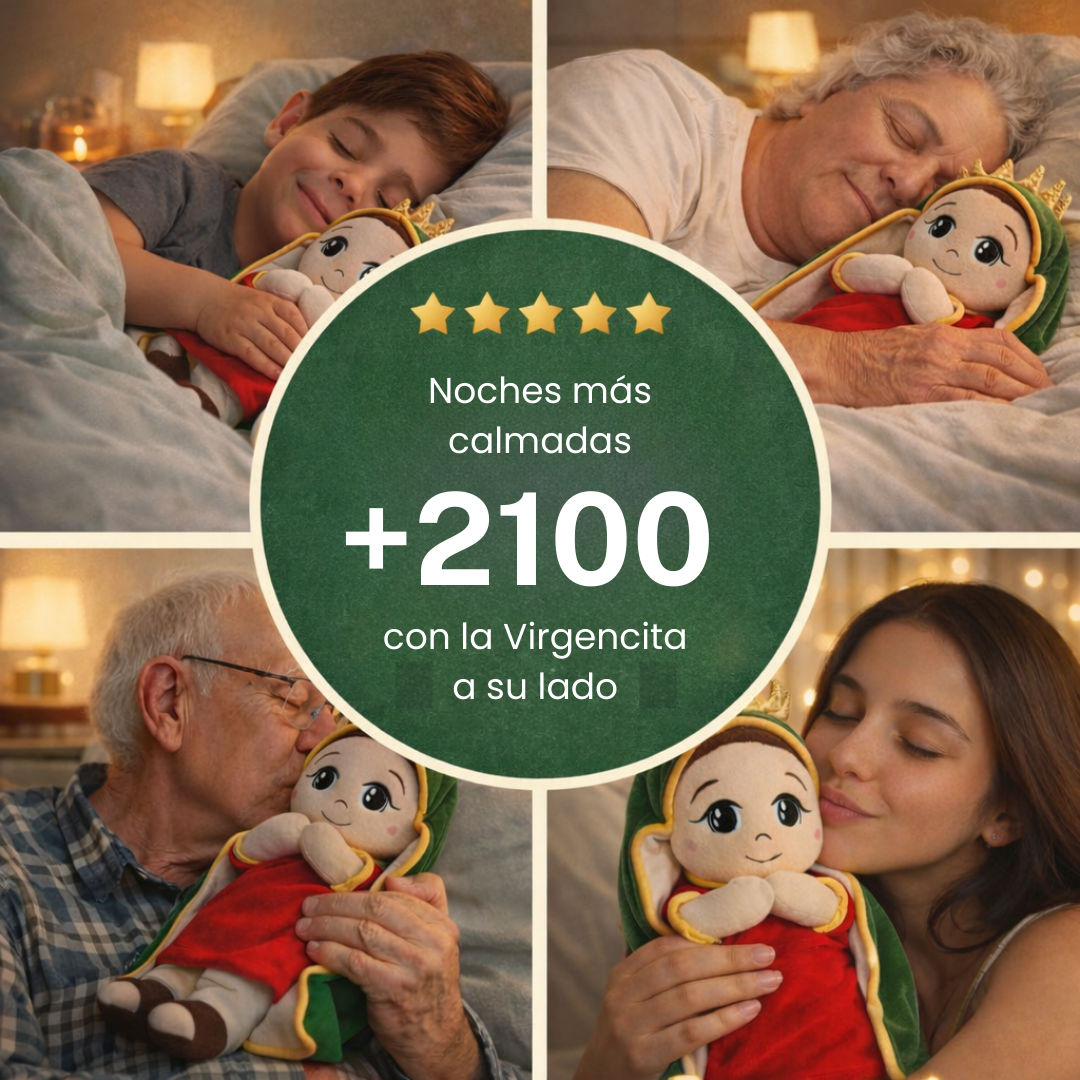 Peluche de la Virgen de Guadalupe que Respira