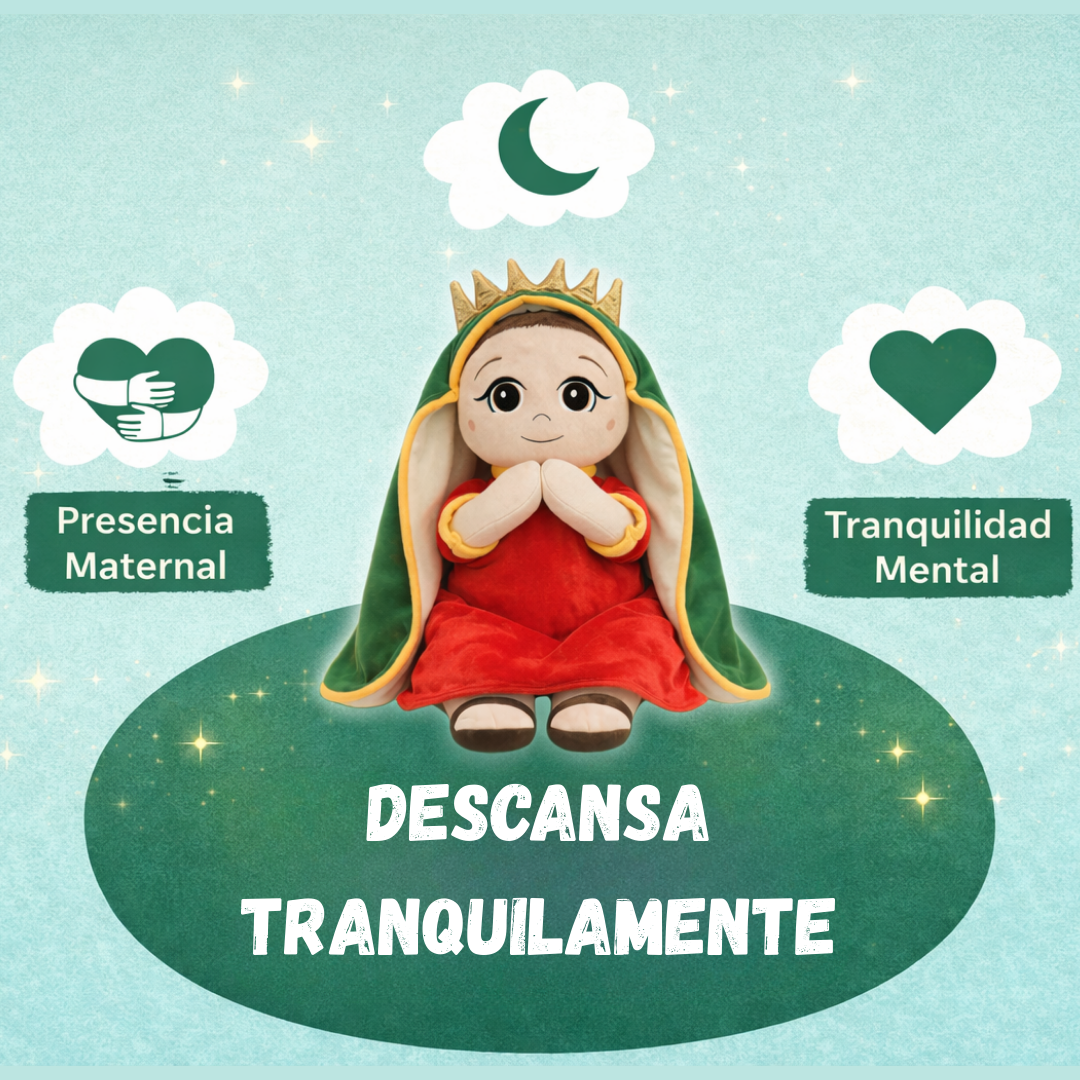 Peluche de la Virgen de Guadalupe que Respira