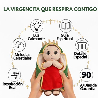 Peluche de la Virgen de Guadalupe que Respira
