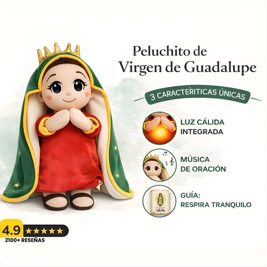 Peluche de la Virgen de Guadalupe que Respira